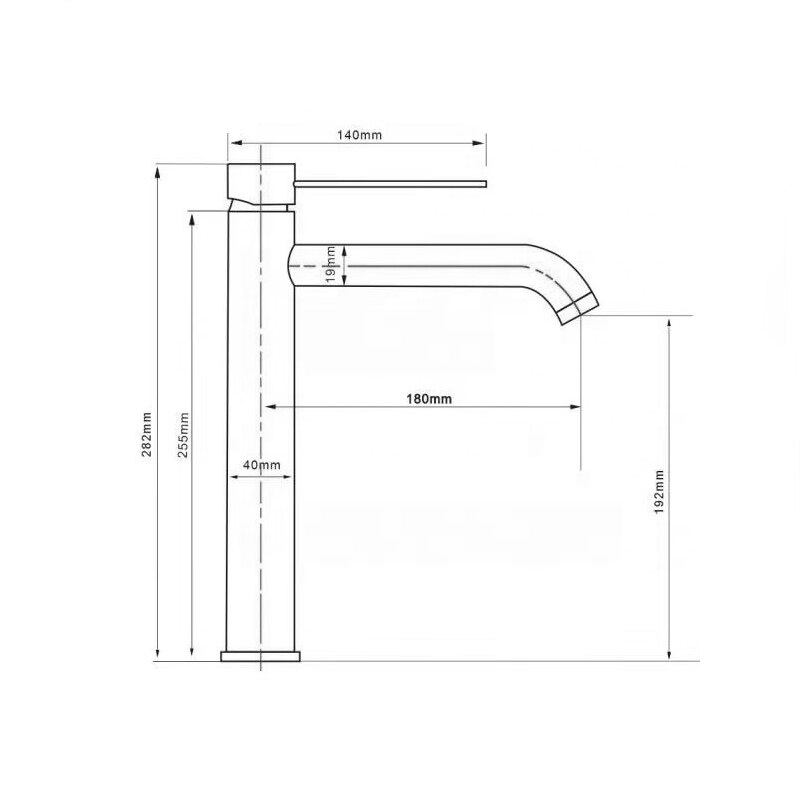 Mitigeur de salle de bain or brossé