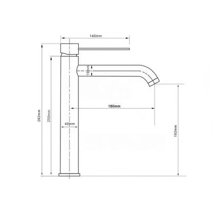 Mitigeur de salle de bain or brossé